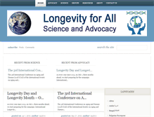 Tablet Screenshot of longevityforall.org